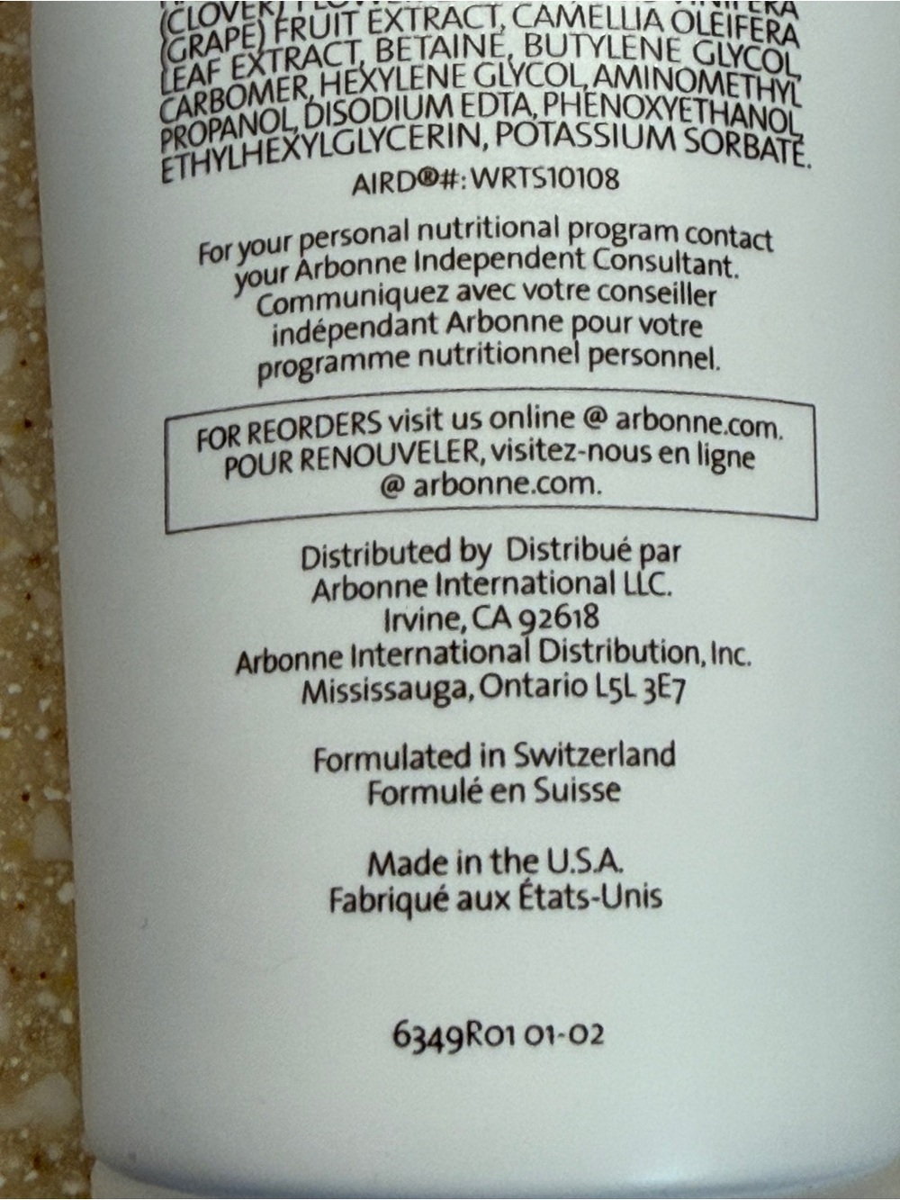 Arbonne Vanish Water Relief Treatment Serum 6FL White & Orange Box - Picture 6 of 11